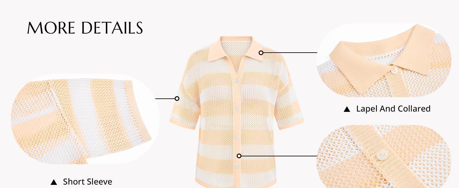 Imily Bela Womens Crochet Sweater Tops Batwing Short Sleeve Oversized Boat Neck Boho Knit Summer Beach Cover Ups SpringStatements