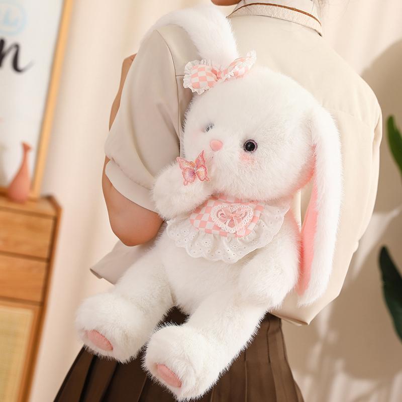 Cute Rabbit Design Plush Toy, 1 Count Soft Stuffed Rabbit Plushie, Cartoon Rabbit Plush Doll, Stuffed Animals, Plush Toy for Home & Office Decor