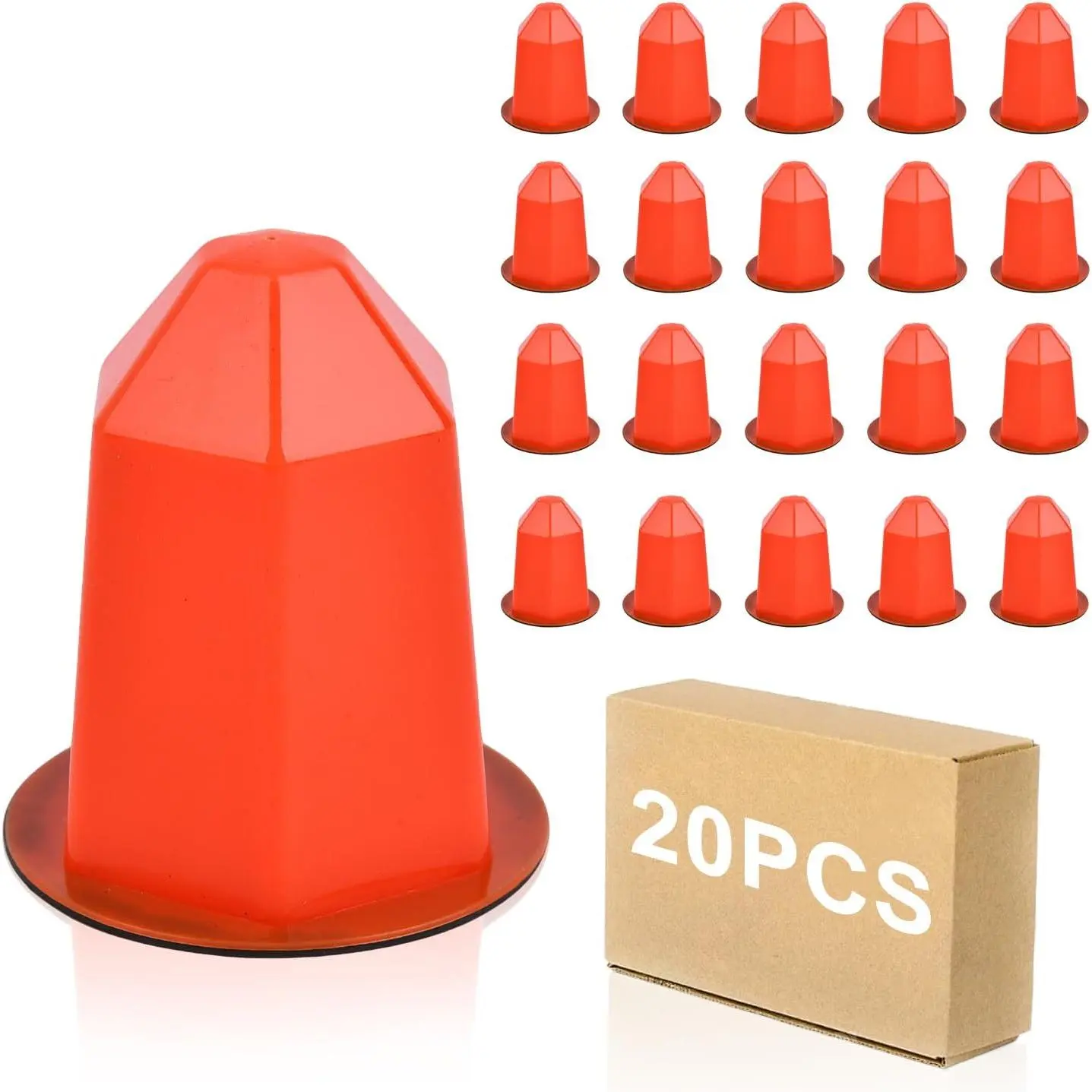 20 count Fire Sprinkler Covers with  Fire Sprinkler   Cover Protection Covers for Ceiling Covers for  Guard and   Protection Recessed Sprinkler Protector (Orange)