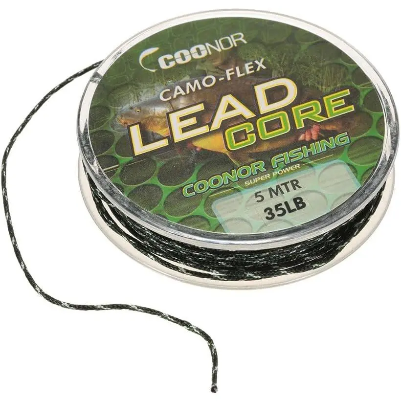Fishing Lead core 35lb 5m Leadcore Braided Camouflage Carp Fishing Line Hair Rigs Lead Core Fishing Tackle