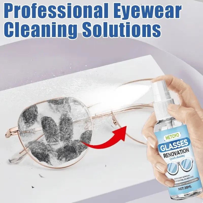 Eyeglass lens cleaning solution and mobile phone screen care spray. Gentle formula, won't damage materials, portable and easy to use, provide care anytime, anywhere. Professional eyeglass maintenance solution.