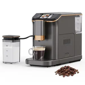 Fully Automatic 20 Bar Espresso Machine – 1350W Coffee Maker with LCD Touch Panel, Auto-Cleaning, Double Boiler, Automatic Milk Frother, Steam Wand, Insulated Container – party gift