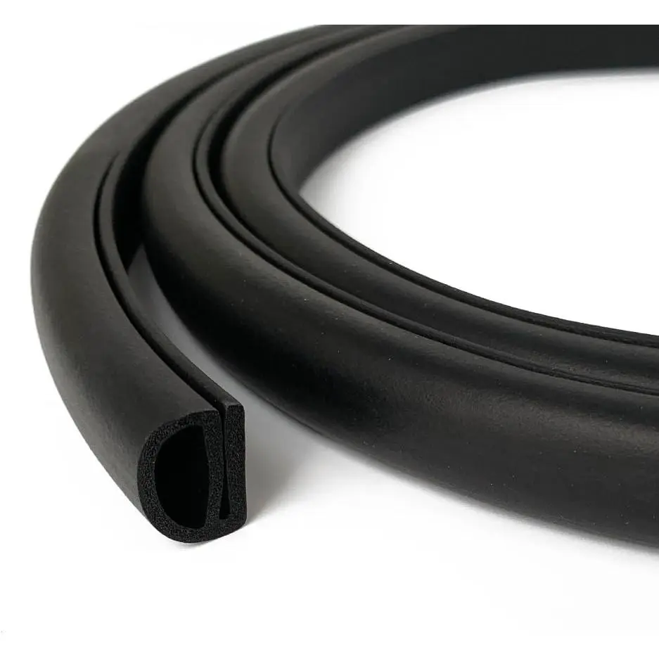 E Shape  Rubber Seal Strip, EPDM Rubber Weather Stripping Gasket for Auto, Boat, Garage Door/Window, Refrigerator Door  Gasket, Machinery,  Application and , 26Feet