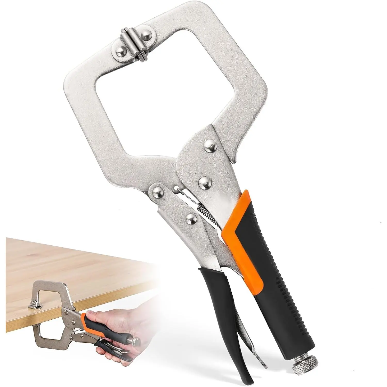 11" Locking C-Clamp, Heavy Duty C-Clamp Locking Pliers