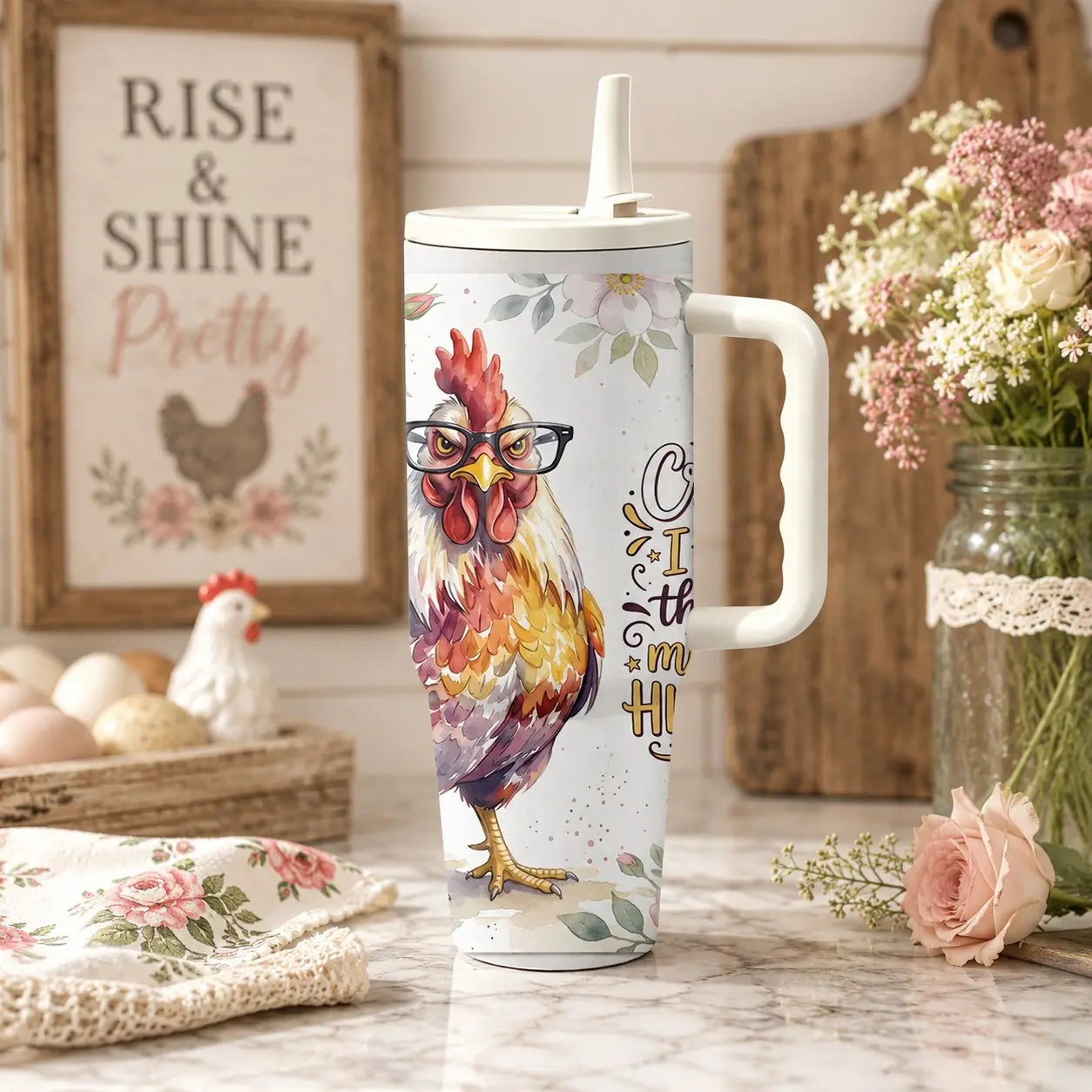 40oz Stainless Steel Coffee Thermos Cup with Straw, Customizable Insulated Mug for Hot and Cold Drinks, Perfect for DIY Gifts and Personalized Presents, For Husband