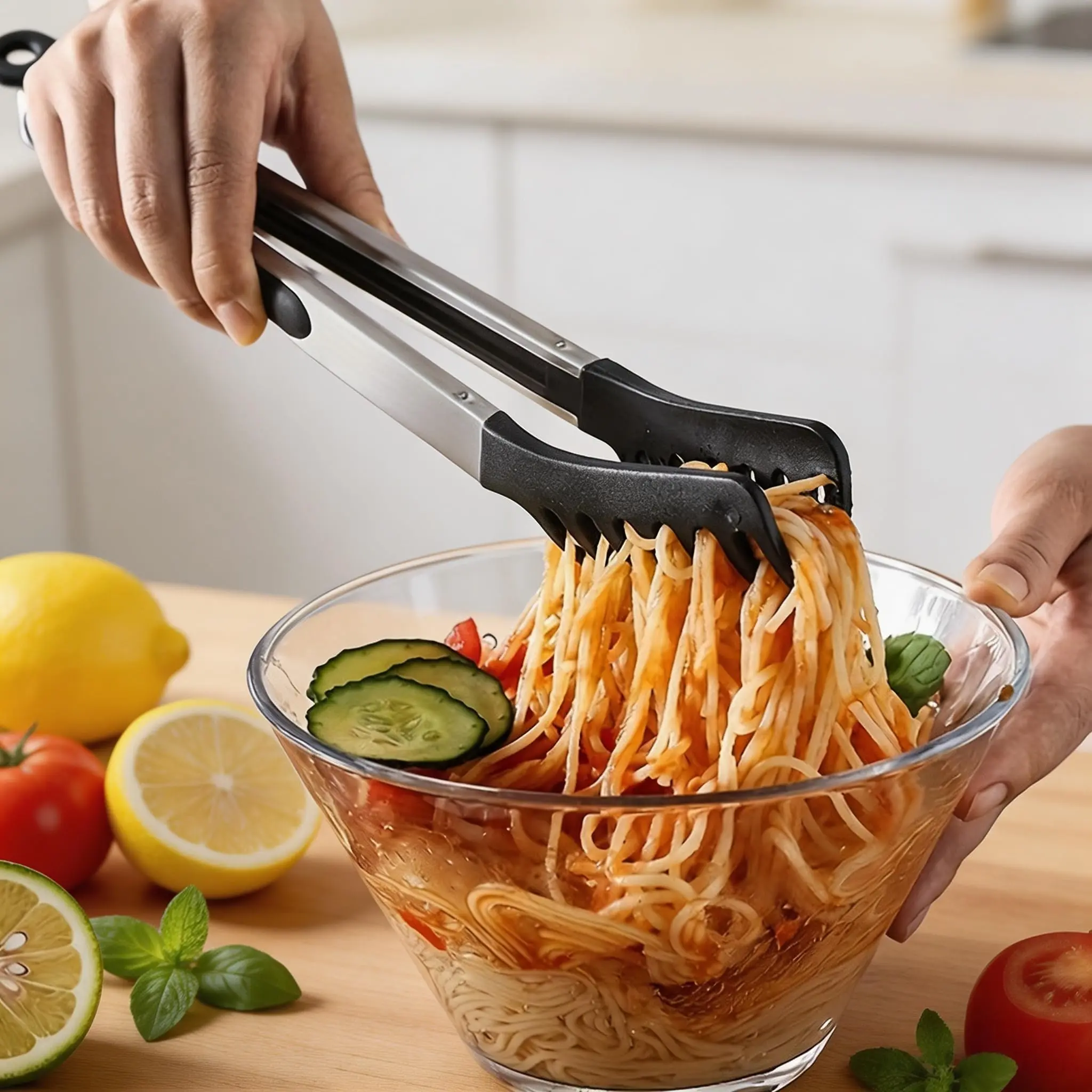 Pasta Tongs for Noodles Salad and Serving