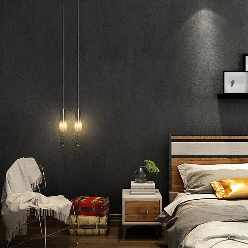 Nordic Style Light Cement Texture Wallpaper, Modern Minimalist Solid Color Non-Stick, Ideal for Living Room, Bedroom, Kitchen, DIY Home Decor