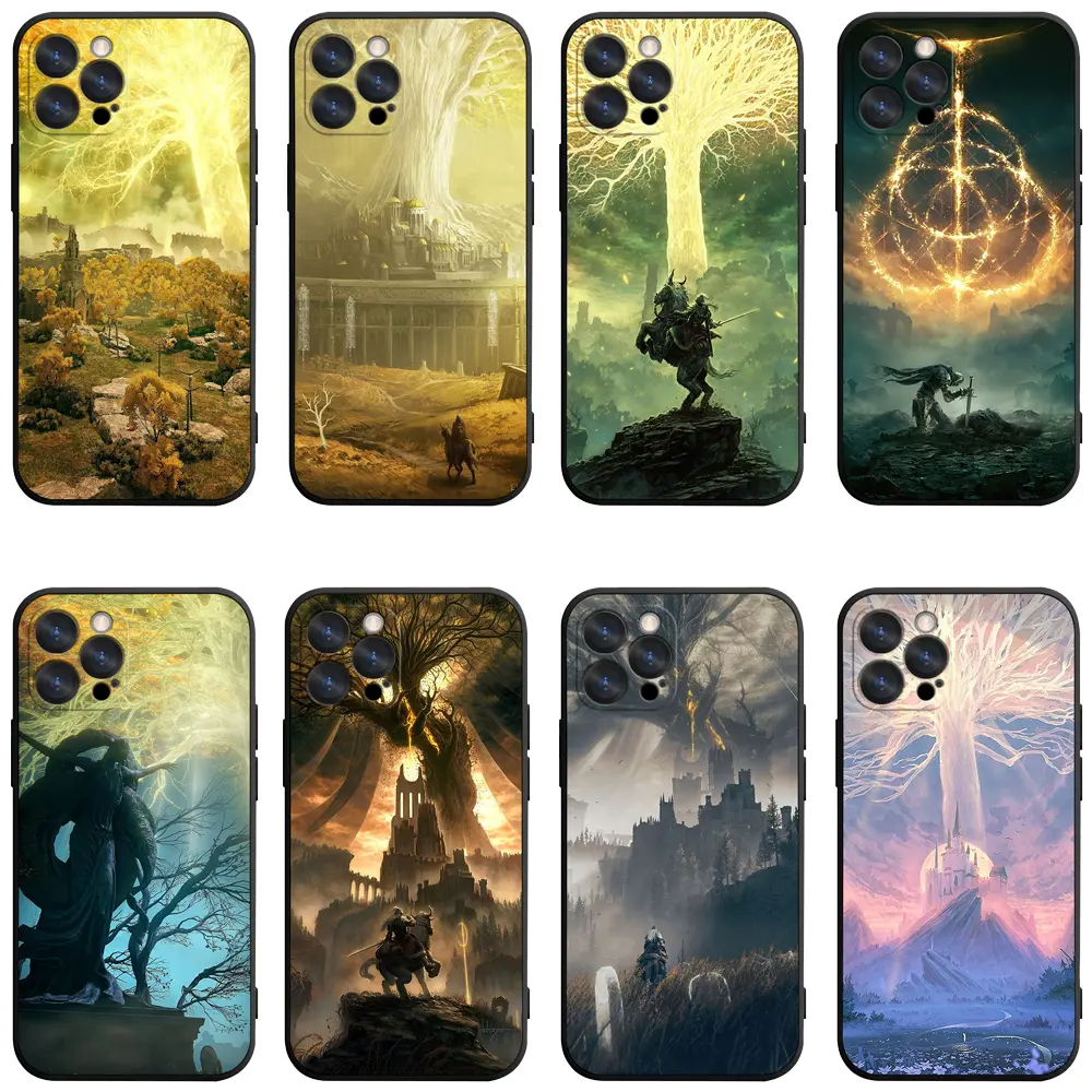 Elden Ring Erdtree Fantasy Game Landscape Art Print Phone Case for iPhone 17/16/15/14/13/12/11 Pro Max/Pro/Plus & Samsung S23/S24/S25/S26 Ultra/Plus,Perfect for Open World RPG Game Fans Birthday Holiday Gifts