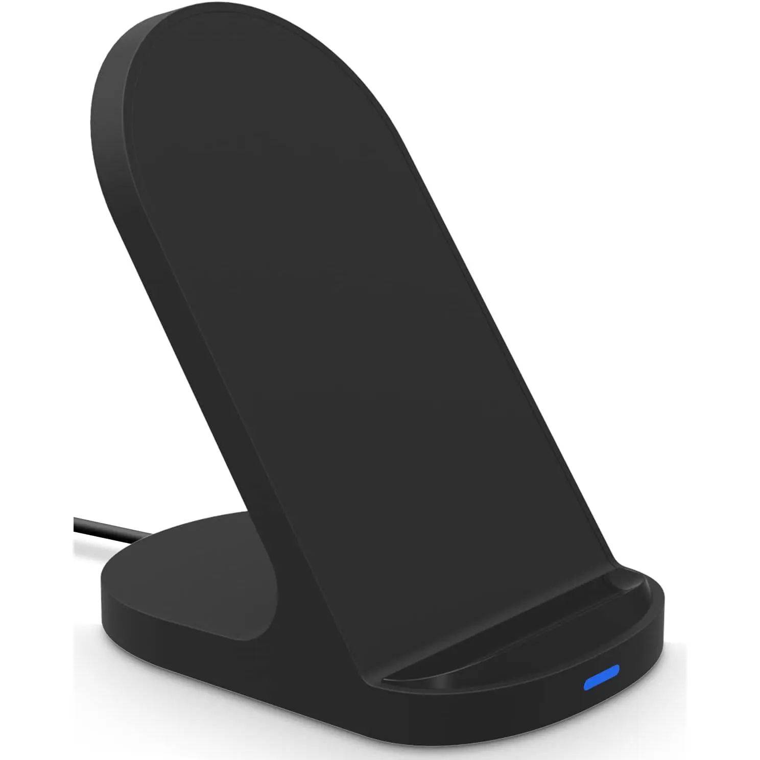 15W Fast Wireless Charger Wireless Phone Charger Stand Compatible with Apple iPhone , Compatible with Samsung Galaxy S22 S21 S20 (Black)