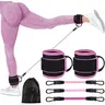 Padded Ankle Straps for Cable Machine - Premium Quality Materials, Adjustable Fit Secure Cuffs, Unisex Gym Accessory, Versatile Workout Companion, Glute Kickbacks, Home Gym Use, Universal Compatibility, Enhanced Stability