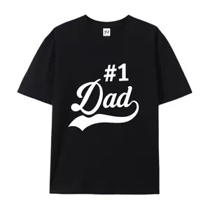 Men's Vintage 100% Cotton 230G Heavyweight Short-Sleeve T-Shirt, Breathable Dad Graphic Top, Anti-Fade DTG Digital Print, Oversized Retro Baseball Unisex Tee (Sizes XS-5XL) – Father's Day Gift Under $10
