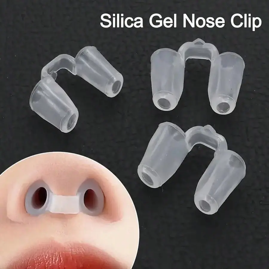 Adjustable Transparent Silicone Nose Clip, Nasal Bridge Support, Enhances Breathing, Comfortable and Durable, Ideal for Snorers and Congestion Relief