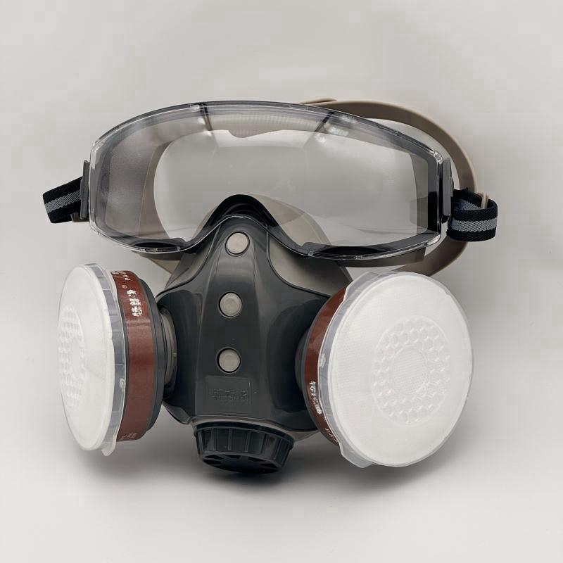Reusable Respirators with Filters, Dustproof Industrial Half Face Mask, Paint Spray Mask, Safety & Security Supplies for Home & Office