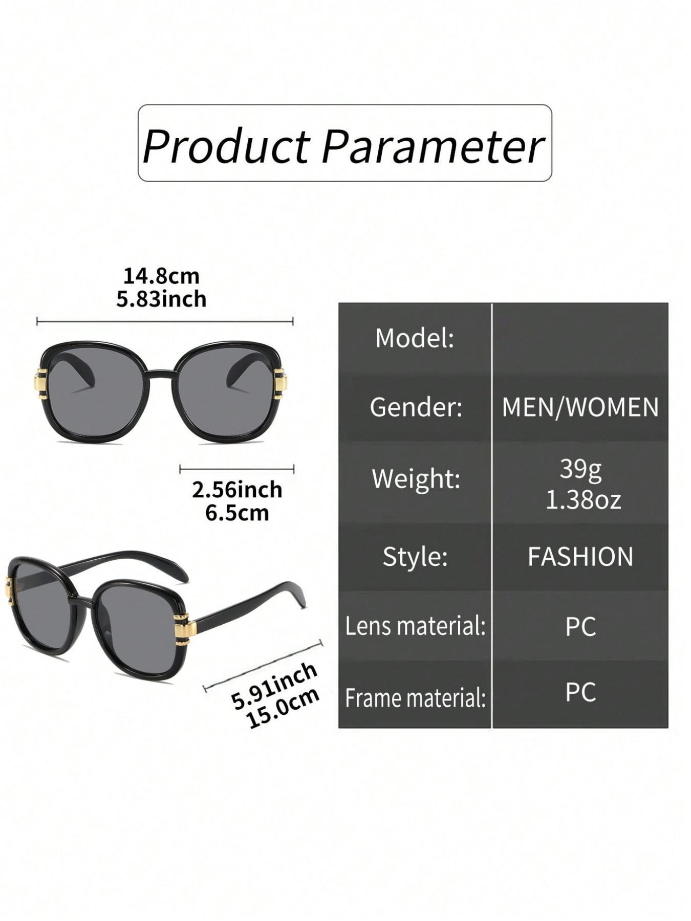 Unisex Vintage Ombre Sunglasses, Trendy Casual Tinted Lens Sunglasses for Everyday Use, Fashion Accessories for Outdoor Activities, High Quality Sunglasses