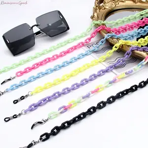 Handmade Loop Decor Acrylic Multi-Purpose Neck Lanyard, Universal Decorative Strap for Eyeglasses, Face Masks & Earphones, Unique Statement Fashion Accessory for Back-to-School, Daily Commute, Travel & Casual Street Styling