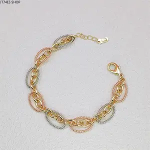 Geometric Thick Round Link Single Loop Bracelet For Men Women, Minimalist Solid Metal Stackable Daily Wrist Jewelry Gift