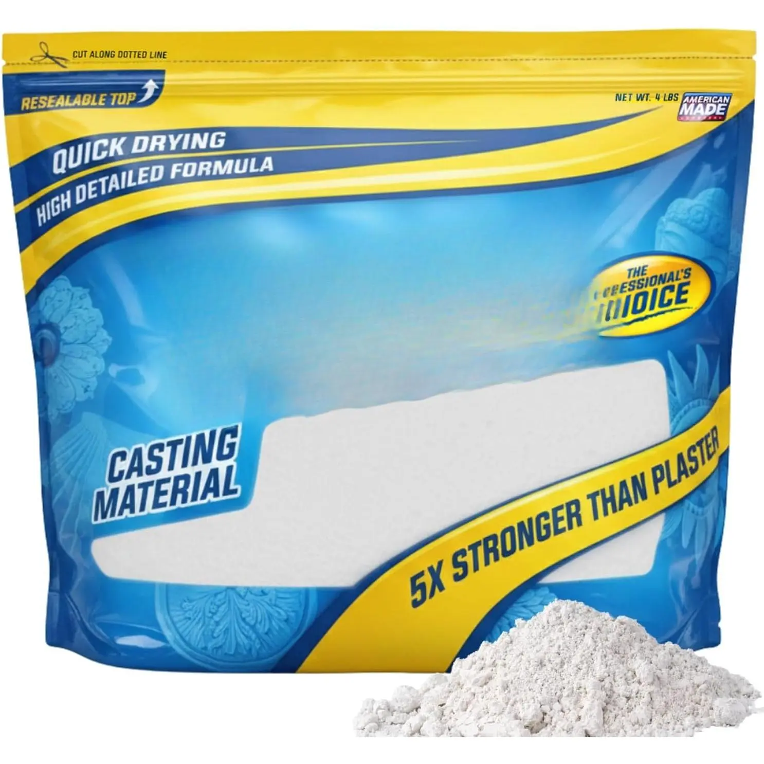 Cast Mold Casting , -Curing, , Water-Based Material for DIY Sculptures, , s & Models,  Made, 4 lb Bag