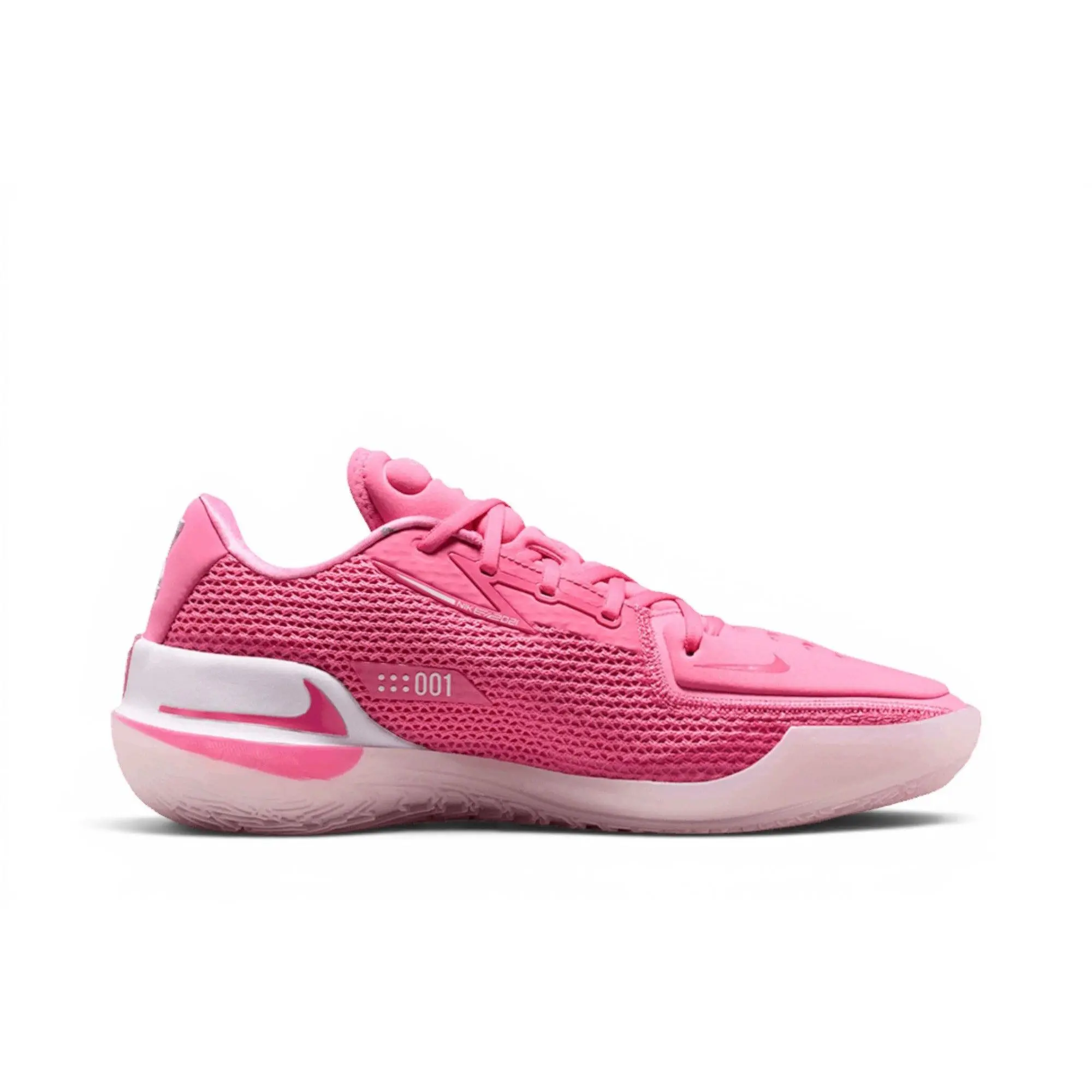 NIKE Unisex Air Zoom GT Cut 1 'Unseen Hours Virginia' Synthetic Low Top Fit Multi-Size Basketball Shoes, Pinksicle/White-Hyper Pink, CZ0175-600