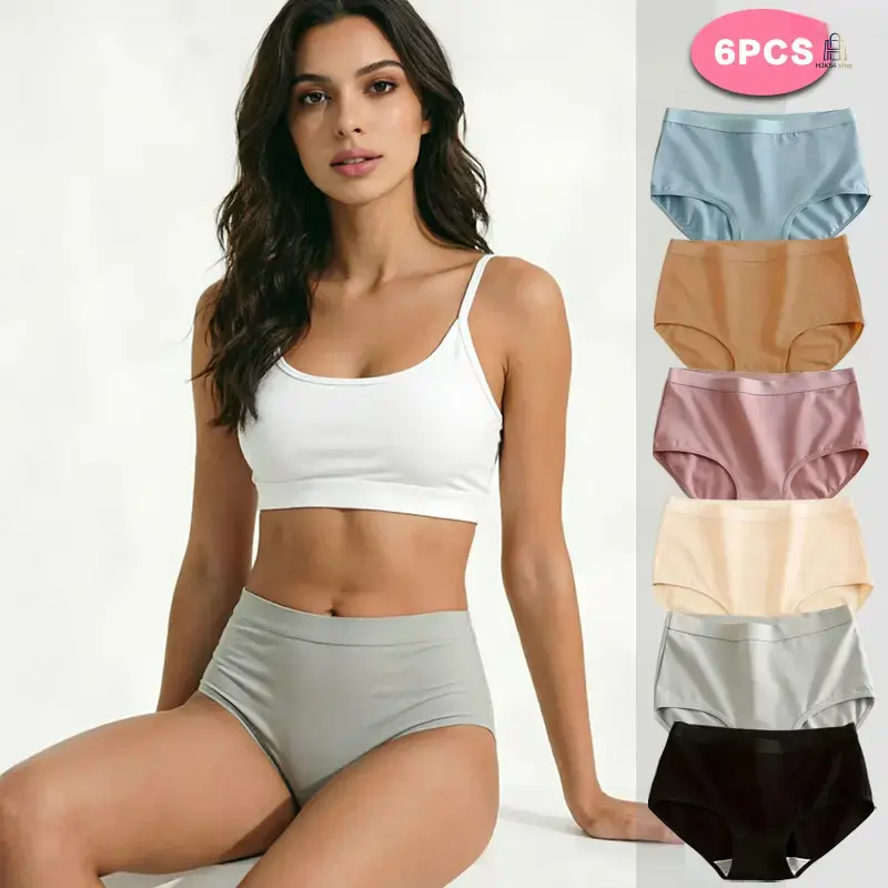 Women's Rise Full-Coverage Cotton Panties - Stretchy, Breathable Sport Briefs, Premium Soft Everyday Wear Underwear for Workout & Daily Use, Basic