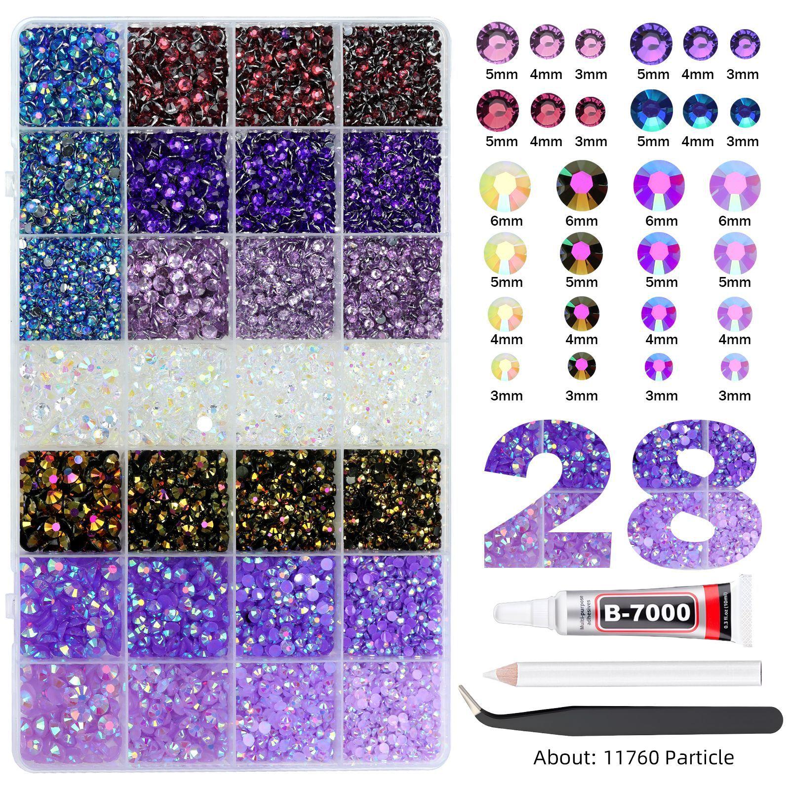 Adult Toys - Rhinestone Pearl Resin Flat Bottom Diamond DIY Jewelry Set