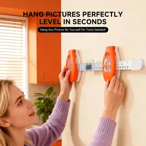 1 piece HANGING HERO photo frame hanging balance ruler nail positioning angle measuring ruler horizontal ruler