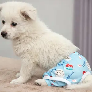 Cute Printed Pet Safety Pants, Dog Sanitary Underwear for Female Puppies, Menstrual Protection & Anti-Harassment Pet Physiological Diaper