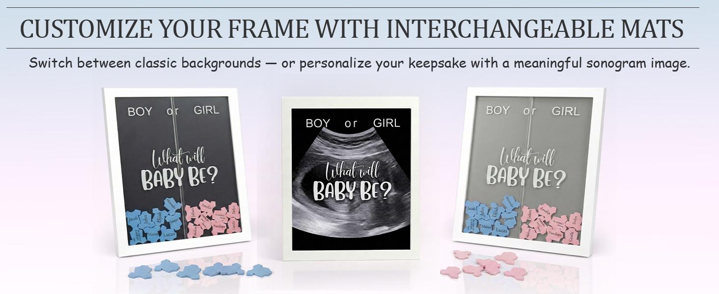 Gender Reveal Decorations for Party – Wooden Voting Board Game Keepsake, Baby Shower Gender Reveal Game, Guest Book Alternative, Cast Your Vote Boy or Girl, Gender Reveal Party Games for Guests