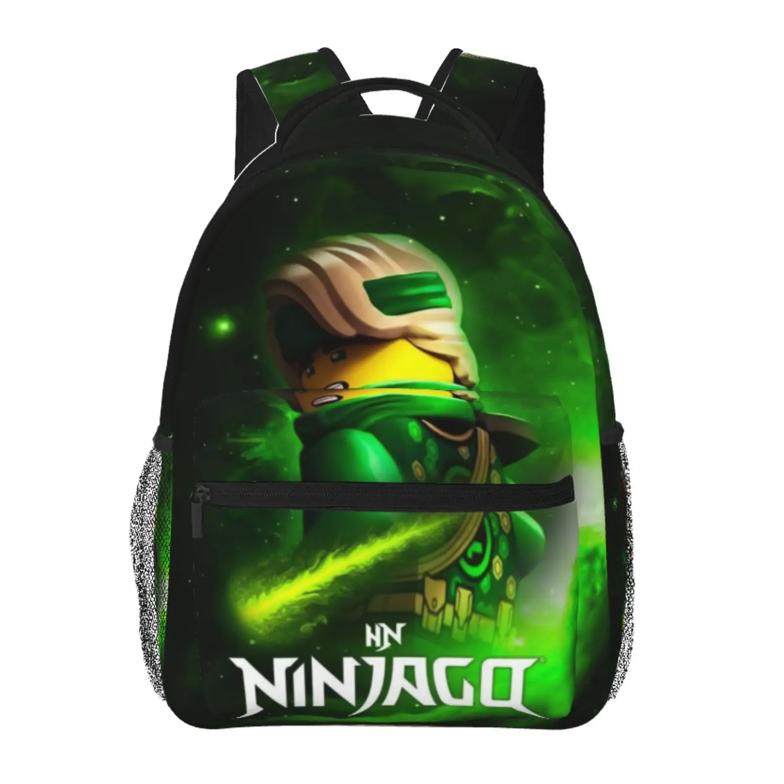 Anime Ninjago2 Printed Backpack, Cute School bag for Girls Boys Teens, Cartoon Backpacks Kawaii Kids Lightweight backpack with adjustable straps Bookbag, Travel, School, College, Work, Backpack, Daily Use