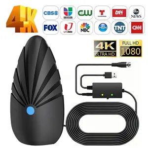 Smart HD Indoor Digital TV Antenna, Easy Installation, 360° Long Distance Reception, Supports 4K 1080P, More Free Channels
