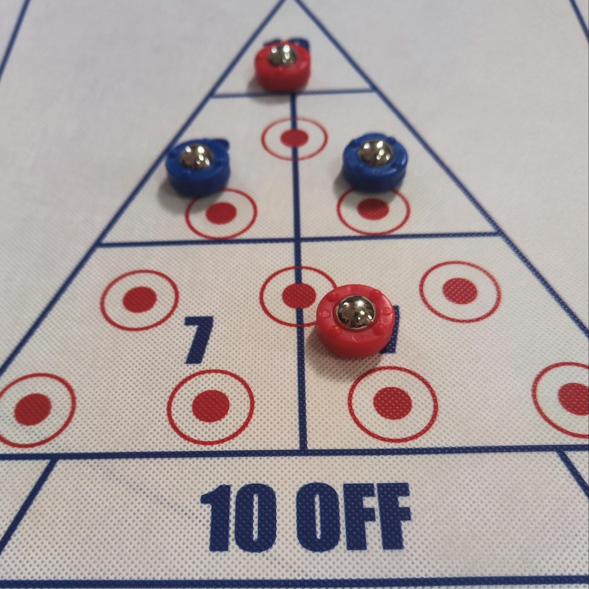 3 in 1 Floor Game Kit, 1 Set Durable Family Fun Games, Tabletop Bowling Game Shuffleboard Set, Party Favors, Tablegame