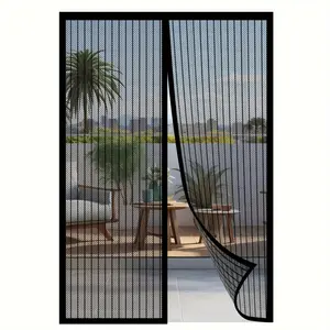 Magnetic screen door - self-sealing, heavy-duty, hands-free mesh partition, insect-proof - pet- and child-friendly.