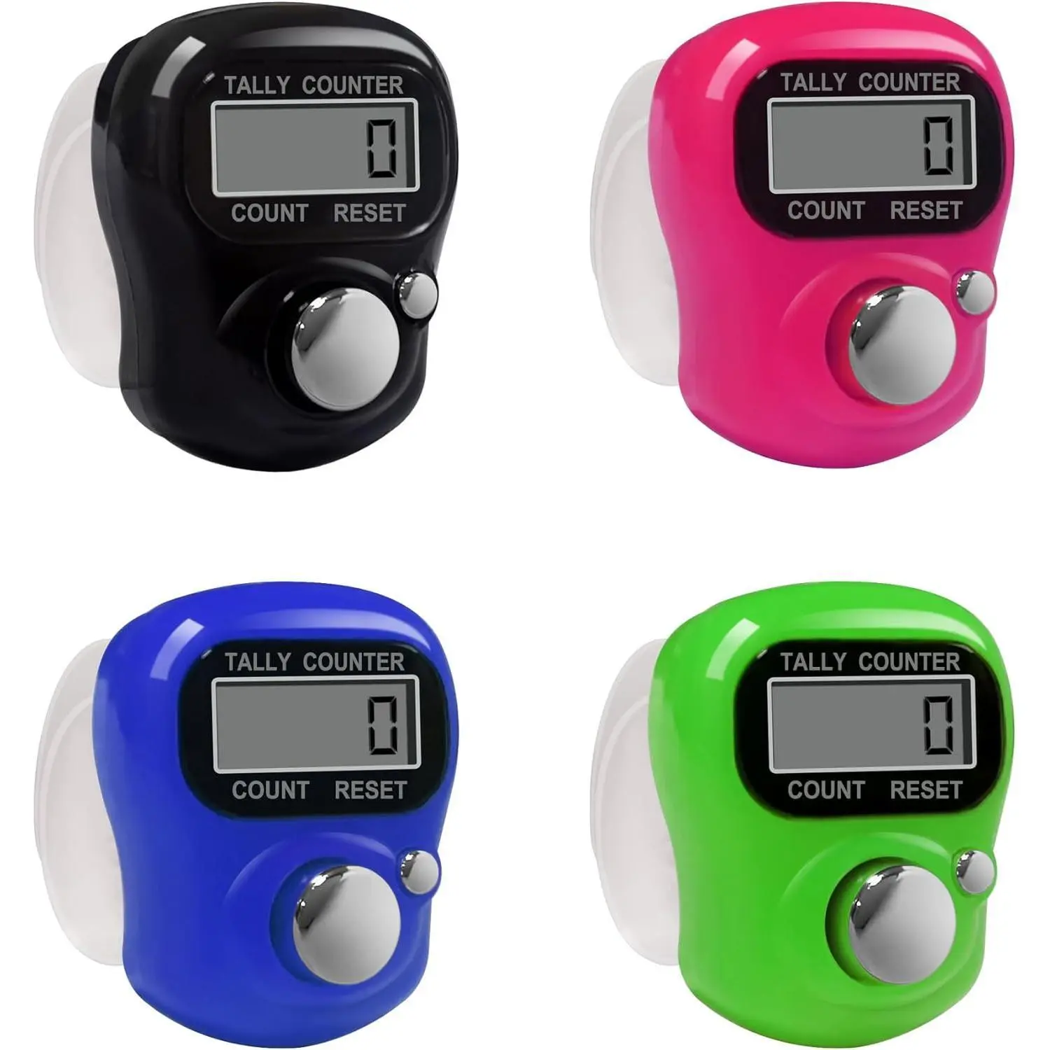 FIOTOK Electronic Finger Counter,5 Digit LCD Electronic Digital Display Finger Hand Tally Counter Counting for Golf,Goods Counting,Lap & Knitting