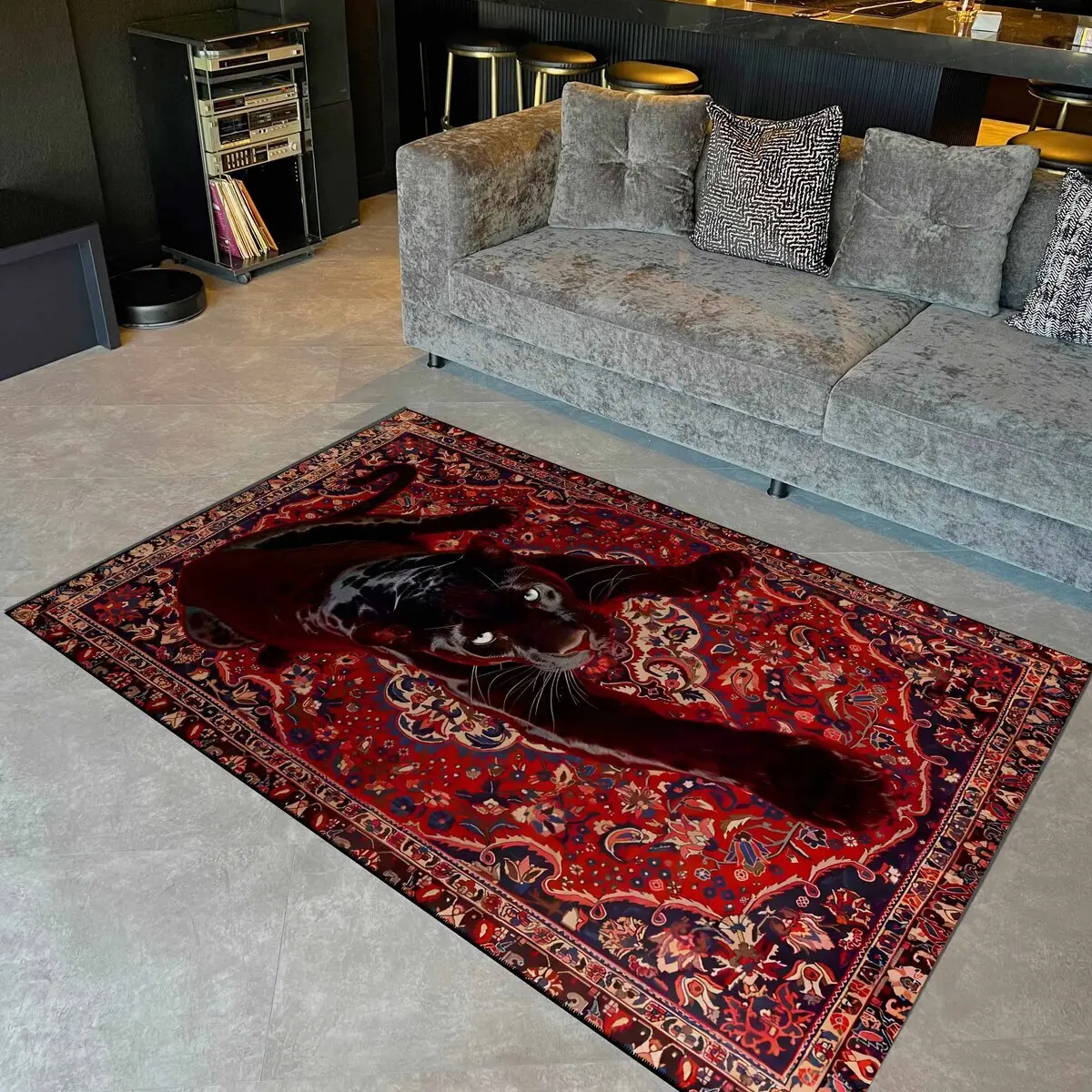 Bohemian Soft Comfortable European Style Leopard Print Rug, Animal Printed Rug, Animal Pattern Rug, Living Room Bedroom Kitchen Area Rugs, Indoor Carpet for Entryway Laundry Closet, Boho Style Rug, Home Decor Rug, Decorative Rug