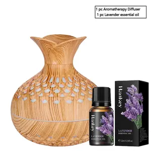1 PC Elegant Wooden Aromatherapy Diffuser with LED Ambient Lighting & 2 Mist Modes - USB-Powered Compact Design for Home, Office, Car - Perfect Valentine's Day & New Year Gift, Decorative Humidifier, Scent Diffuser