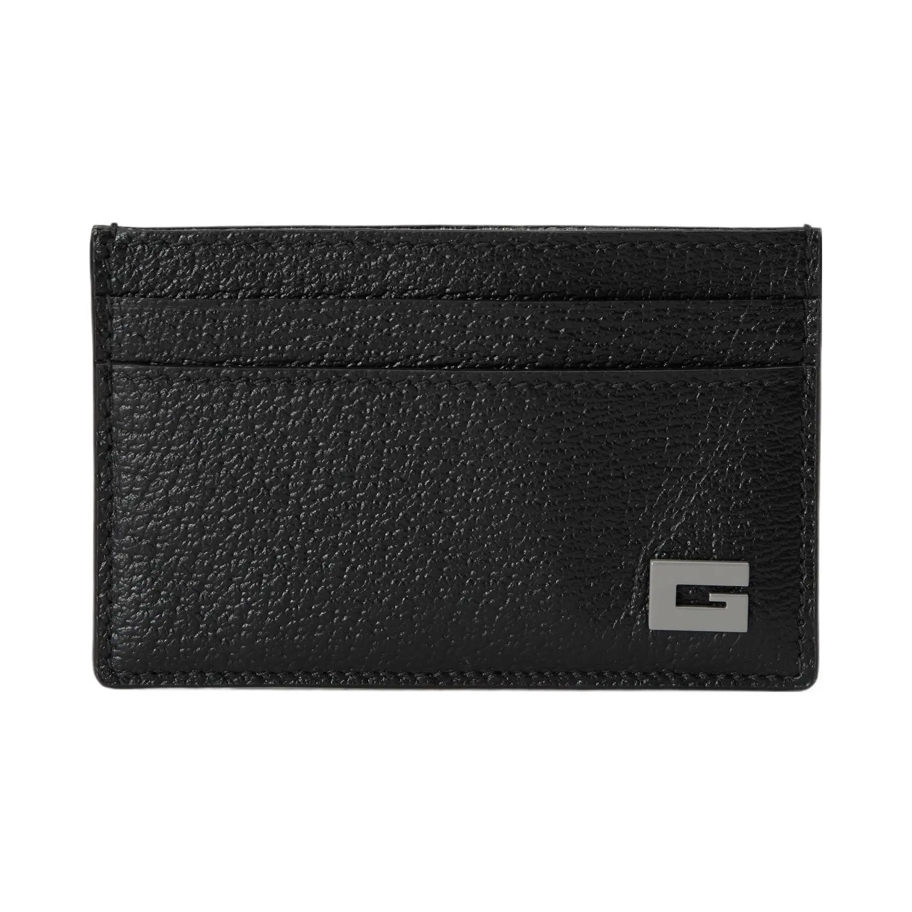 Gucci Ceramic-Finish Leather Cardholder for Men in Black and Gray