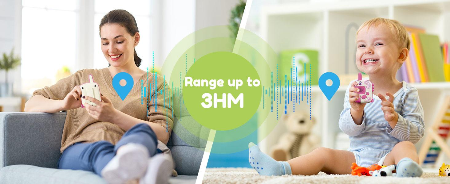 Walkie Talkies for Ages 3-9 - 2 Pack Outdoor Adventure Toys with 1000ft Range,Unicorn Toys Birthday Gifts for 4 5 6 7 8 Year Old Girls Easter Gifts