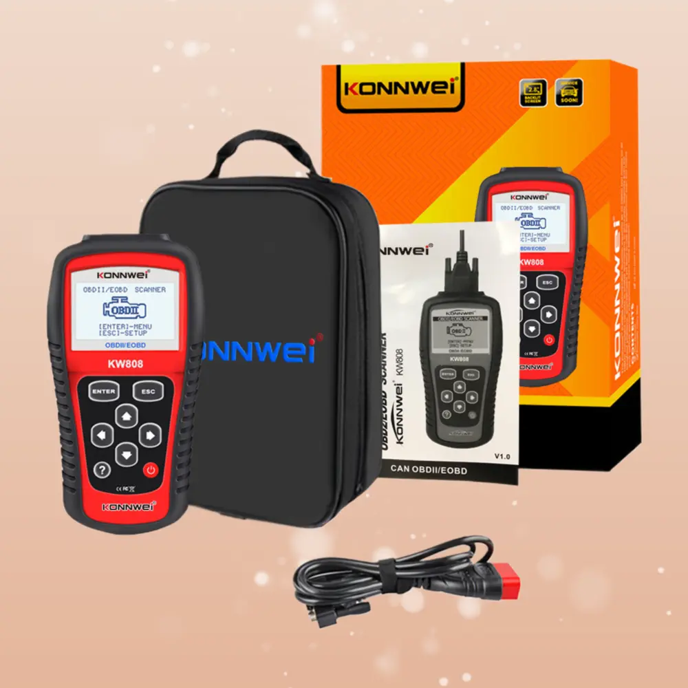 KW808 OBD2 EOBD Car Fault Analyzer Handheld Engine Trouble Code Diagnostic Scan Tool