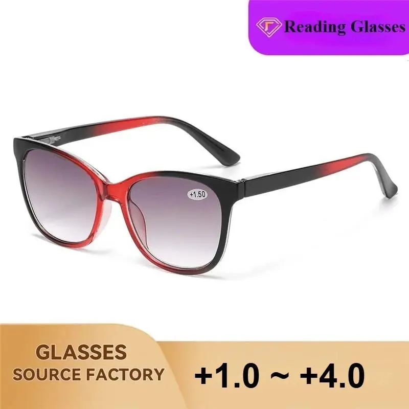 Colored Eyeglass Lenses Reading Glasses +1.0 +1.5 +2.0 +2.5 3.0  Progressive Lenses HD Reading Glasses /sunglasses  Spring Hinge