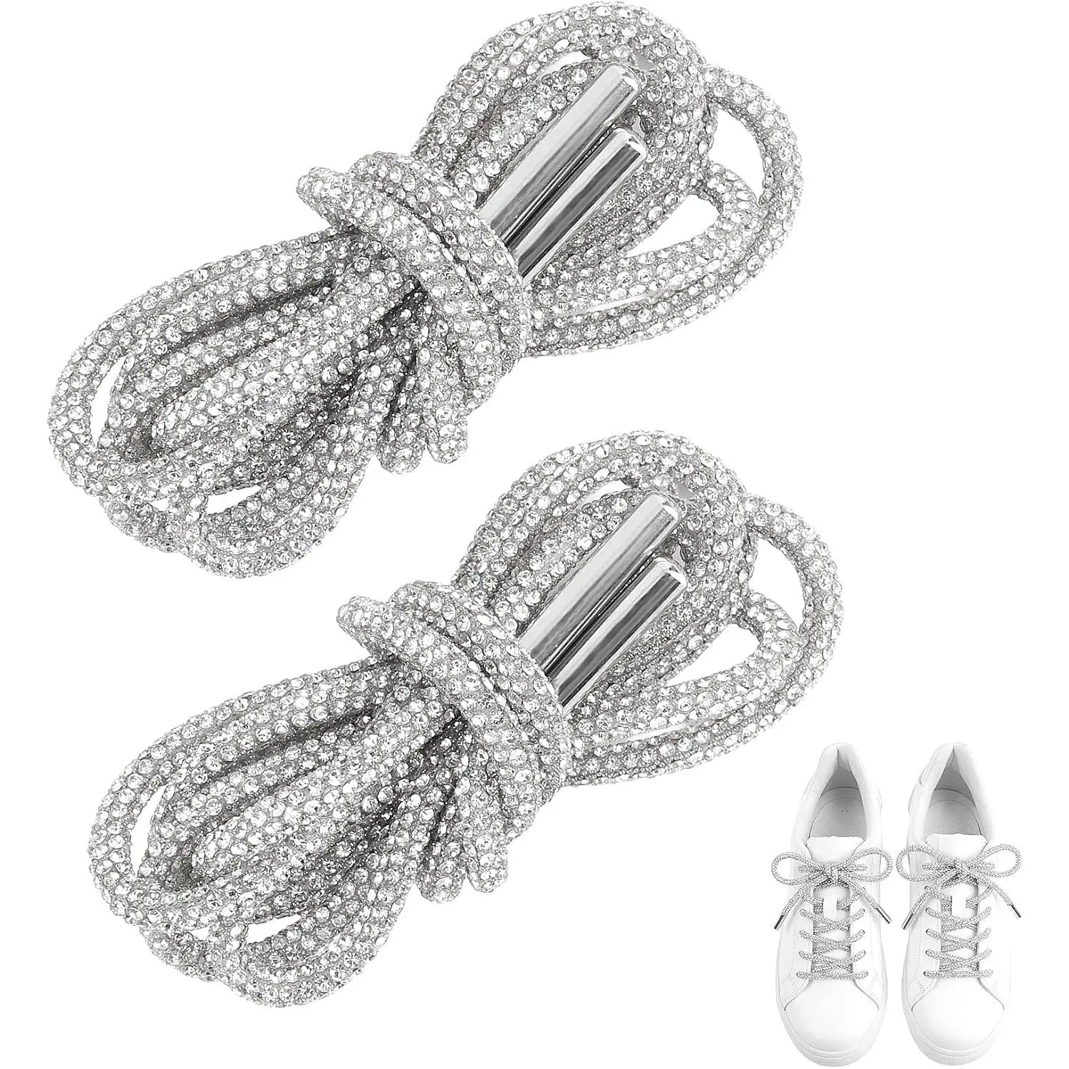 Rhinestone Shoe Laces Glitter Shoe Laces Rhinestone Shoelaces for Sneakers Bling Shoes Strings  Lace