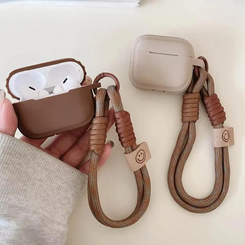 Coffee Brown Soft Silicone Case For Apple AirPods Pro 1/Pro 2 Case Earphones Protective Case For Airpods 3th 4th Gen Accessories