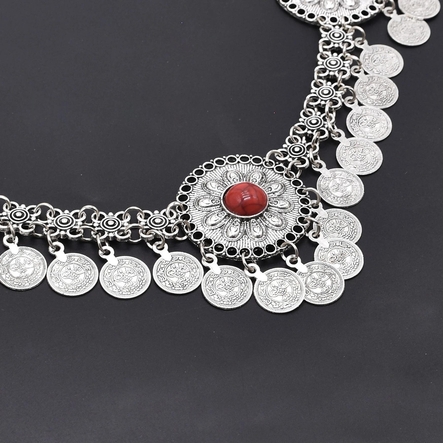 Vintage Coins Headband Head Chains Headpiece Boho Gypsy Ethnic Trible Hair Accessories Afghan Turkish Charms Female Hair Jewelry