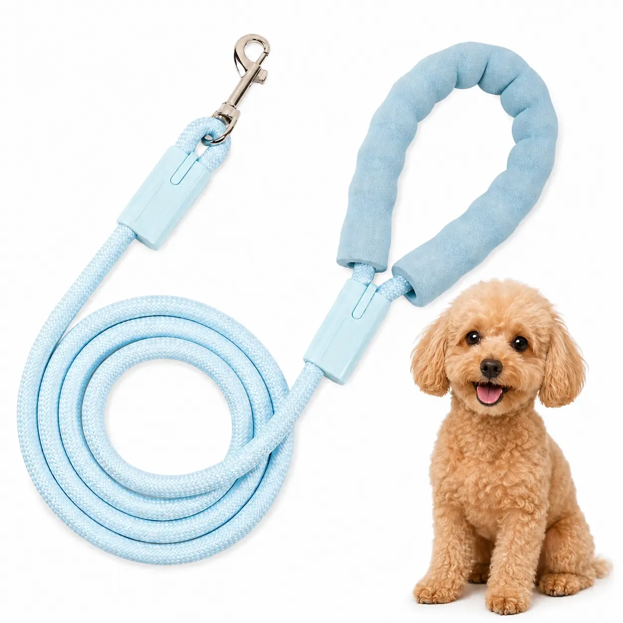 Durable Nylon Dog Leash for Daily Walking and Training, Secure Non Slip Grip Control Dog Lead, Lightweight and Easy to Clean Pet Walking Accessory Suitable for Daily Outdoor Strolls and Positive Behavior Training for Dogs