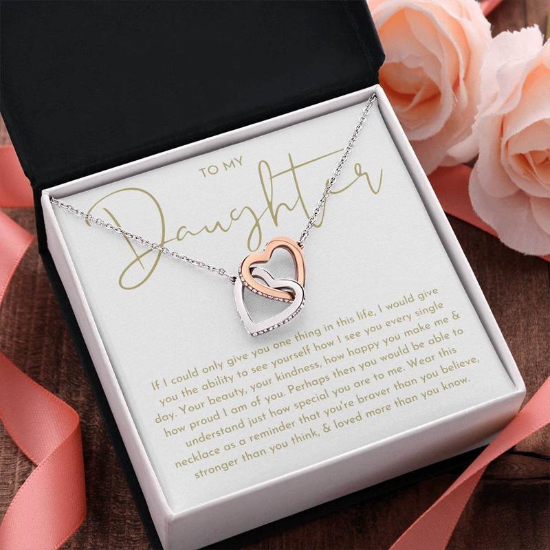 To My Daughter Necklace, Daughter Necklace, Mother Daughter Gifts, Daughter Necklace From Dad