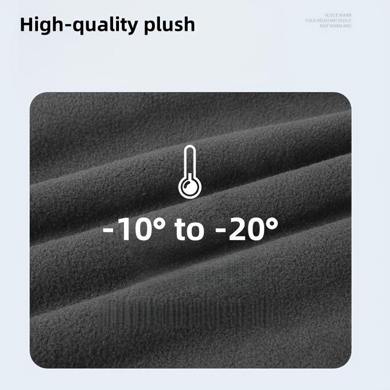 Men's Winter Windproof Balaclava & Beanie Set - Full Face Mask & Knit Hat with Flag Patch-like Strips, Multi-Color Options (Brown/Black/Blue/Dark Grey) for Skiing, Snowboarding, Cycling - Cold Weather Outdoor Gear, Thermal Wear For Men, Neck Warmer