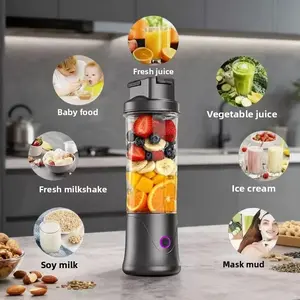 Viral Portable Juicer Blender, USB Rechargeable Mini Juice Cup, Wireless Personal Smoothie Maker for Home Office Outdoor Travel Camping