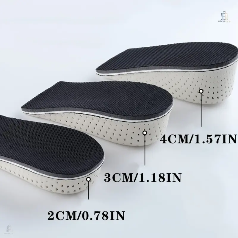 1 Pair Invisible Height Increase Insoles, Soft Breathable Memory Foam Shoe Inserts, Shock Absorbing Shoe Pads for Daily Casual Wear to Add Height