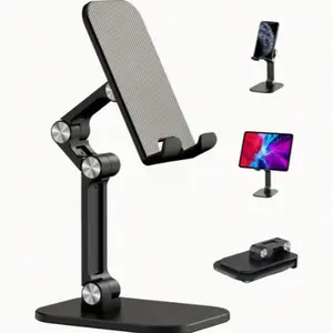 Adjustable Foldable Phone Stand, Compatible with 10.16-27.94 Cm Smartphones/tablets, Non-Slip Grip, Adjustable Height and Angle
