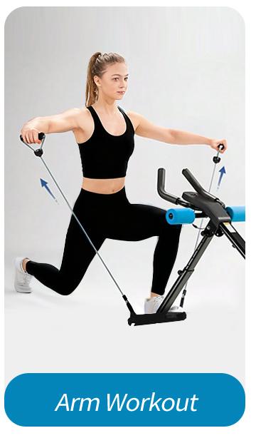 Home Core Training System - Foldable Adjustable Ab Trainer, Knee Support Abdominal Exercise Machine for Home Core Workout
