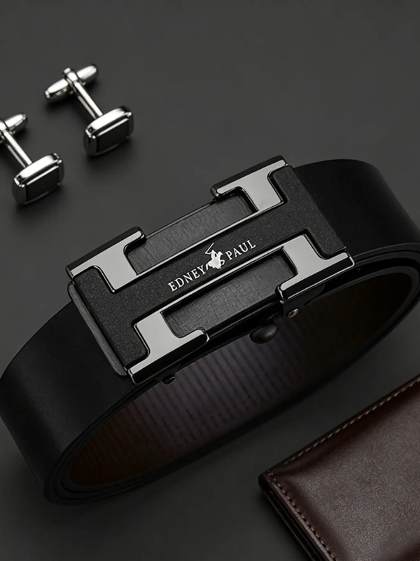 Men's Belt Automatic Buckle Fashion Casual Business Trendy Belt, Perfect Gift for Husband and Father, Ideal for Weddings and Official Events