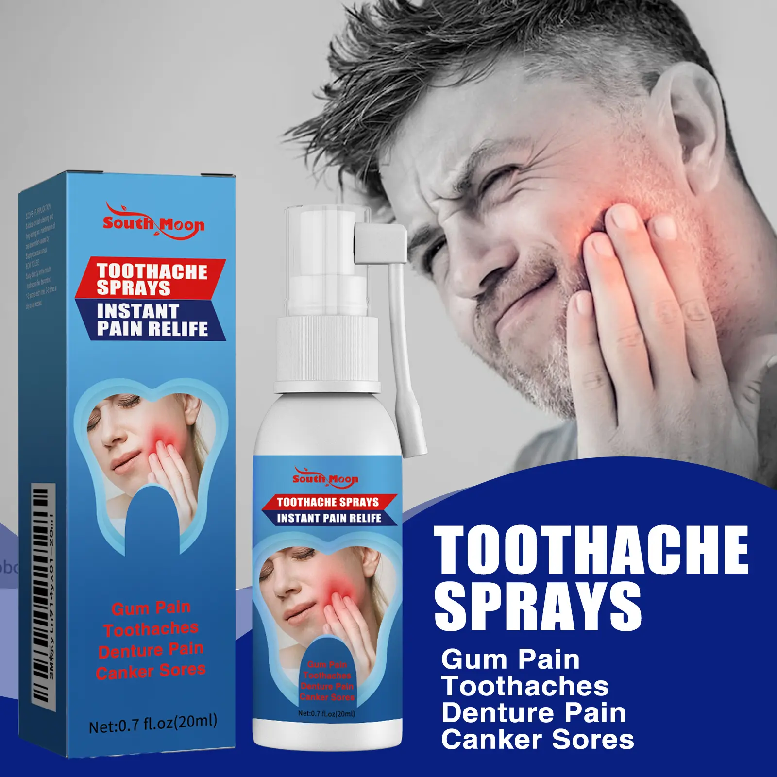 Oral Care Liquid & Oral Spray Set - Gentle Gum Cleaning, Teeth Surface Stain Removal, Delicate Teeth Comfort Care, Long-Lasting Fresh Breath Portable Probiotic Breath Spray plant-based mouth